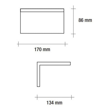 Vivida elle  applique a 90° led   4000k 750lm 10w ip54 Vivida luce Lampade da esterno
